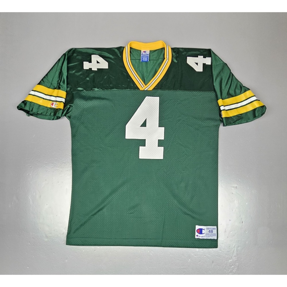 Vintage Brett‎ Favre Jersey Mens 48 Champion 90s Green Bay Packers Made in USA